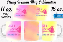 Strong Woman 11Oz 15Oz Mug | Motivational Quotes PNG Design Product Image 1