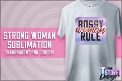 Strong Woman Sublimation | PNG Design | Strong Woman v.1 Product Image 1