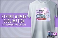 Strong Woman Sublimation | PNG Design | Strong Woman v.2 Product Image 1