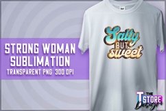 Strong Woman Sublimation | PNG Design | Strong Woman v.2 Product Image 1