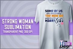 Strong Woman Sublimation | PNG Design | Strong Woman v.2 Product Image 1
