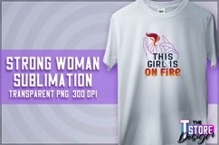 Strong Woman Sublimation | PNG Design | Strong Woman v.2 Product Image 1