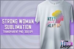 Strong Woman Sublimation | PNG Design | Strong Woman v.2 Product Image 1