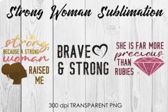 Strong Woman PNG|Strong Woman Quotes|Motivational Quotes v.1 Product Image 2