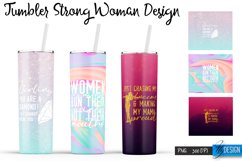 Strong Woman Tumblers Design | Motivational Quotes PNG v.1 Product Image 1