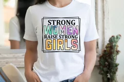 Strong women raise strong girls Sublimation PNG Product Image 2