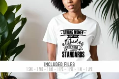 Strong Women Don't Have Attitudes| Strong Woman SVG Quote Product Image 3