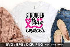 Stronger than cancer SVG - Thyroid Cancer Awareness Design Product Image 1