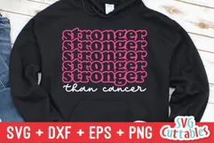 Cancer Awareness SVG | Stronger Than Cancer | Breast Cancer Product Image 2