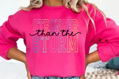 Stronger Than The Storm SVG - Positive Quote - Inspirational Product Image 4