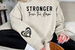 Stronger than the storm Sleeve SVG Product Image 3