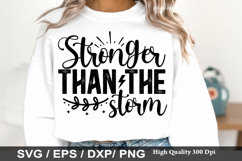 Stronger than the storm - Kindness SVG Design Product Image 1