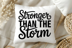 Stronger Than the Storm SVG | Mental Health SVG Product Image 5