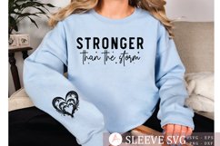 Stronger than the storm Sleeve SVG Product Image 2
