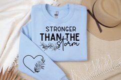 Stronger Than The Storm Sleeve SVG, Motivational SVG Design Product Image 2