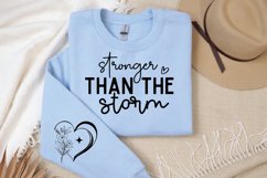 Stronger Than The Storm Sleeve SVG, Motivational SVG Design Product Image 2