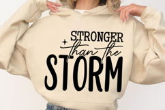 Stronger Than The Storm Svg Design Product Image 2