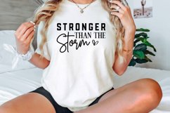 Stronger Than The Storm SVG, Positive Affirmation SVG Product Image 2