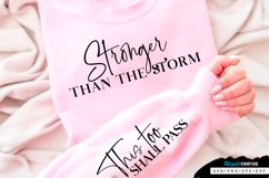 Stronger Than The Storm Sleeve SVG, Inspirational SVG Design Product Image 2