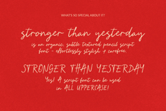 Handwritten Pencil Script Font - Stronger Than Yesterday Product Image 13
