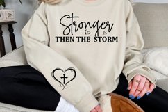 Stronger then the storm Sleeve SVG Product Image 3