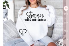 Stronger then the storm Sleeve SVG Product Image 1