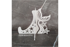 Mermaid Tail Easel Stand SVG | Laser Cut Plate Stand DXF Product Image 3