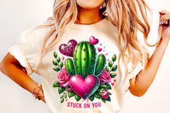 Stuck On You PNG, Cactus PNG, Valentine&#039;s Day PNG, Funny PNG Product Image 3
