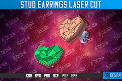 Stud Earrings Laser Cut SVG Bundle| Accessories | CNC File Product Image 4