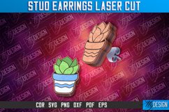 Stud Earrings Laser Cut SVG Bundle| Accessories | CNC File Product Image 5