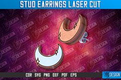 Stud Earrings Laser Cut SVG Bundle| Accessories | CNC File Product Image 10