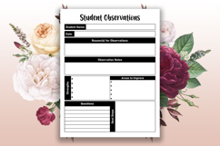 Student Observation Log KDP Interior Product Image 2