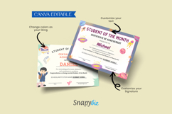 Student of the Month Certificate Printable Canva Template Product Image 10