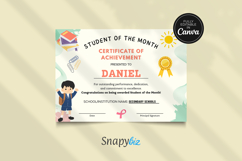 Student of the Month Certificate Printable Canva Template Product Image 9