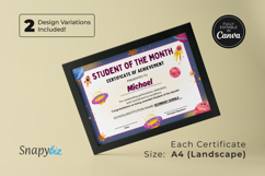 Student of the Month Certificate Printable Canva Template Product Image 6