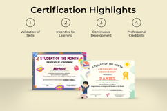 Student of the Month Certificate Printable Canva Template Product Image 5