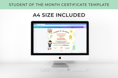 Student of the Month Certificate Printable Canva Template Product Image 4