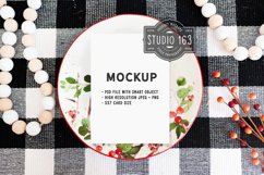 5x7 Blank Card Mockup, Christmas Stationery Mockup, PSD JPG Product Image 1