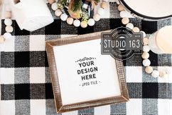 6x6 Square Wood Sign Mockup, Square Frame, PSD JPG Product Image 1