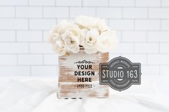 Wood Box Mockup, Whitewash, Wedding Centerpiece, JPEG Product Image 1