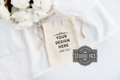 Favor Bag Mockup, Fabric Bag, Stock Photo, Wedding, JPEG Product Image 1