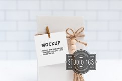 Square Tag Mockup, Gift Tag, Product Tag, PSD Product Image 1