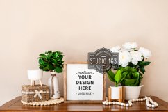 12x12 Farmhouse Sign Mockup, Wood Sign Mockup, JPEG Product Image 1