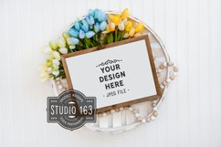 11x15 Mitered Farmhouse Sign Mockup, Wood Sign Mockup, JPEG Product Image 1