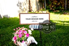 8x24 Farmhouse Sign Mockup | Summer Wood Sign Mockup Product Image 1