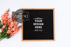16x16 Chalkboard Sign Mockup | Wood Sign Mockup Product Image 1