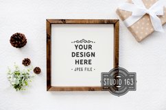 12x12 Wood Sign Mockup | Christmas Mockup| Farmhouse Sign Product Image 1