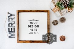 12x12 Farmhouse Sign Mockup | Christmas Mockup | Wood Sign Product Image 1