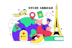 10 Study Abroad Vector Illustration Product Image 4