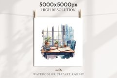 Study Corner Clipart Artist Workspace PNG Scrapbooking Art boho cozy interior table desk Transparent art workshop designs sublimation kids printable digital watercolor Study Corner Clipart, Artist Workspace PNG,  jpeg boho cozy interior table, work desk